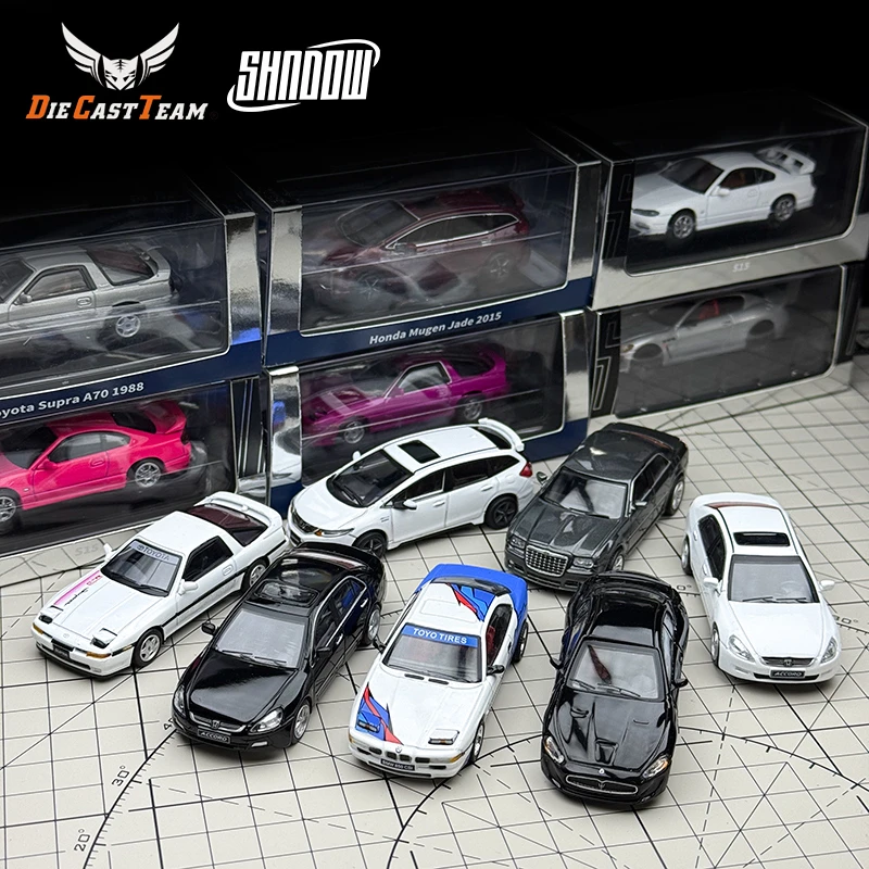 DCT shadow 1:64 丰田皇冠宝马本田雅阁双门跑车仿真合金汽车模型