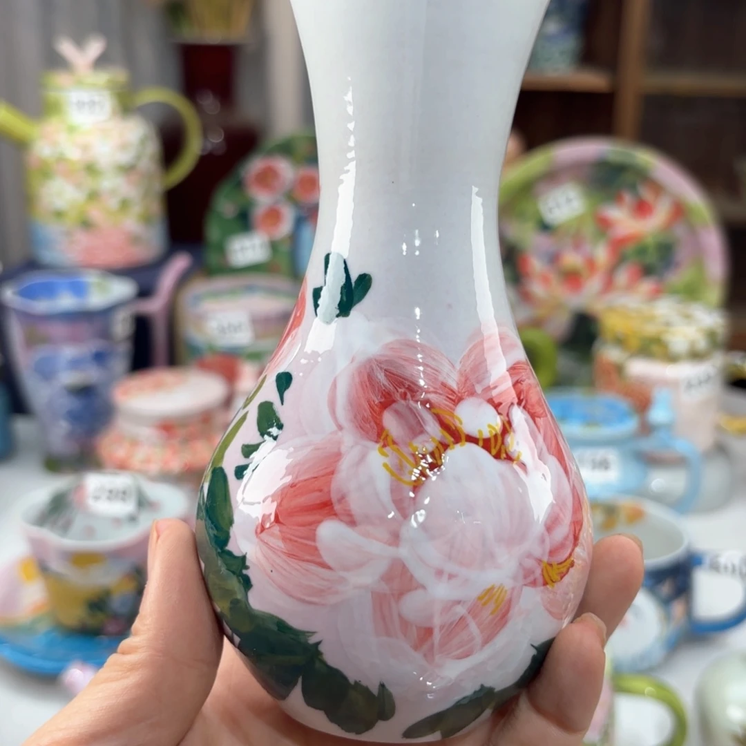 景德镇手绘高温釉下彩陶瓷茶具