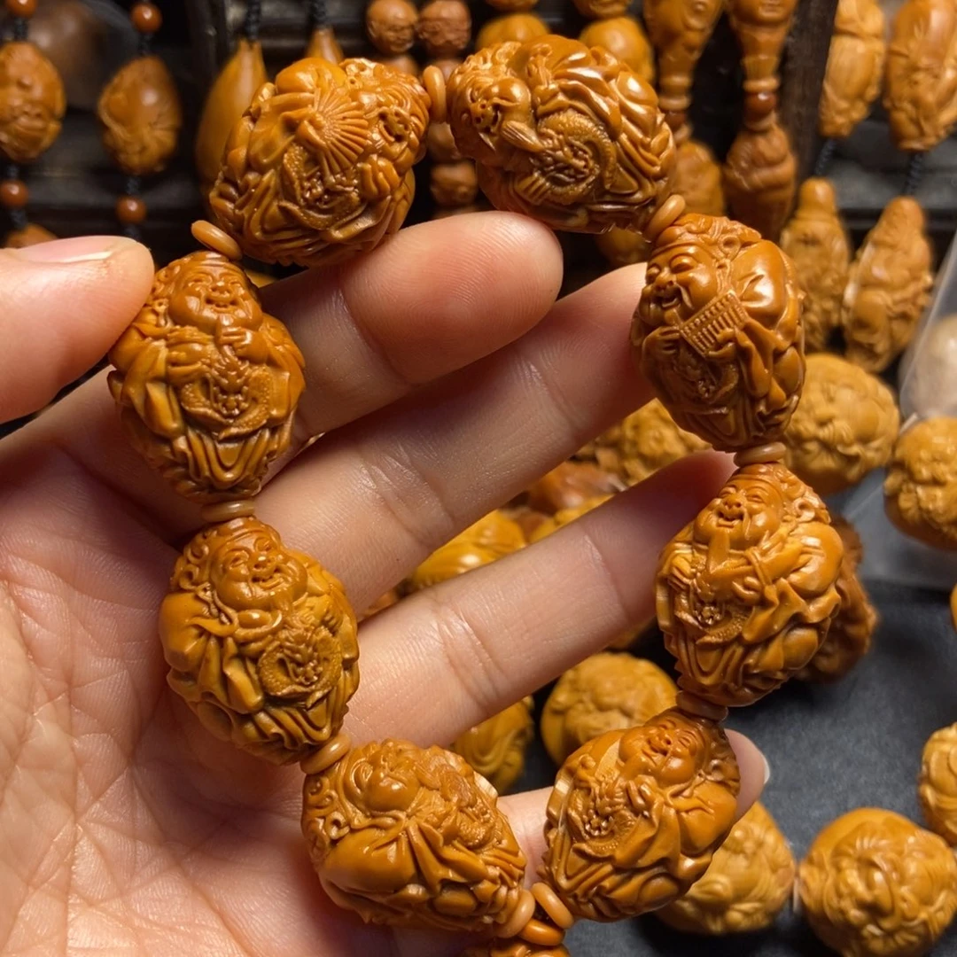 【闪购商品】手串/手链橄榄核冒**鱼八大财神