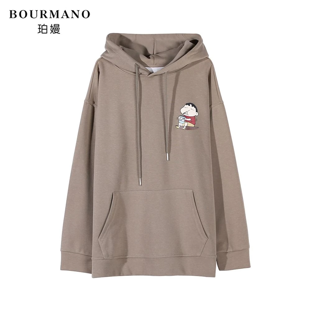 【珀嫚服饰】24-035-220020长袖休闲情侣连帽宽松秋冬卫衣