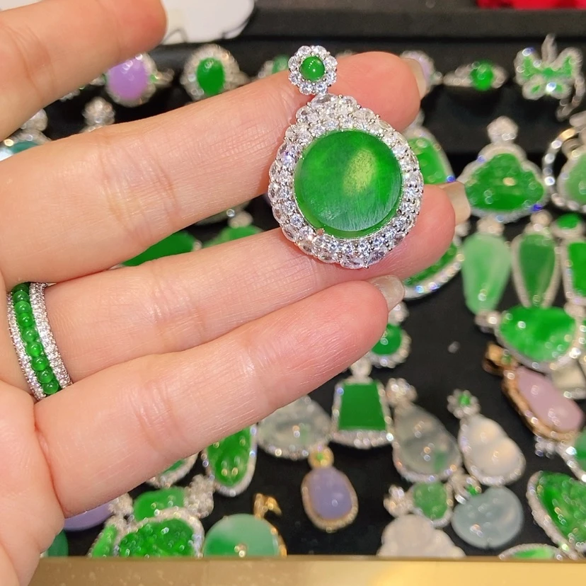 【闪购商品】翡翠未镶嵌颈饰天然翡翠