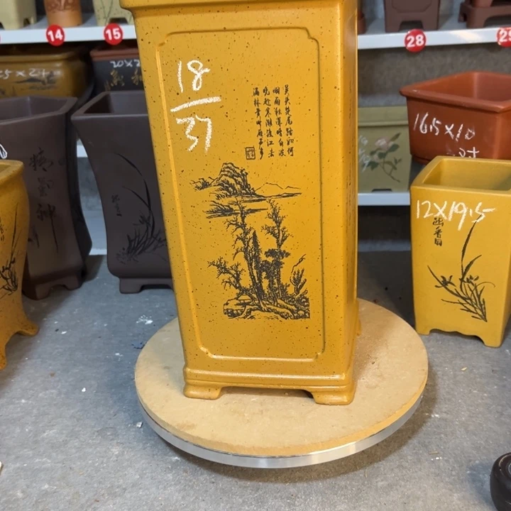 紫砂花盆紫砂花盆