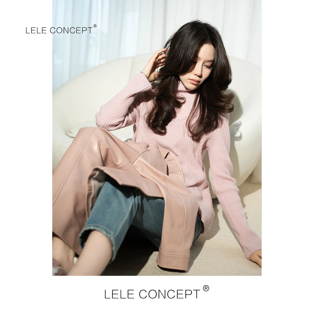 LELE CONCEPT丨【精选推荐】竖条纹高领毛衣S0703