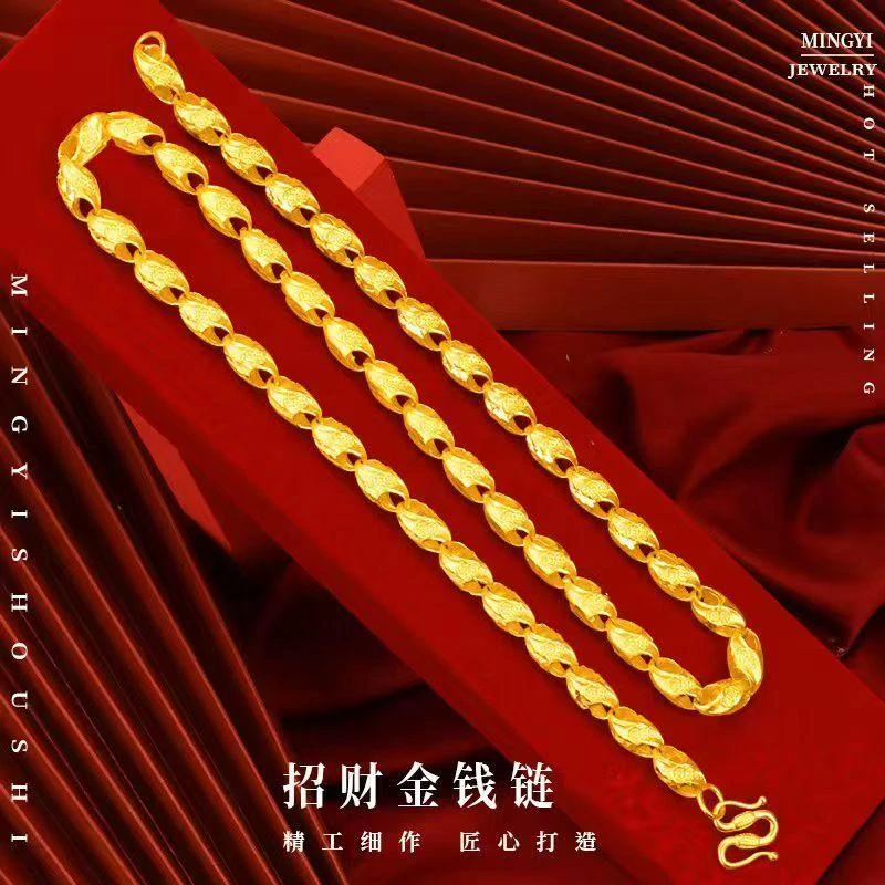 合金项链 麦穗项链金色链子饰品时尚经典精美大气百搭精致不掉色