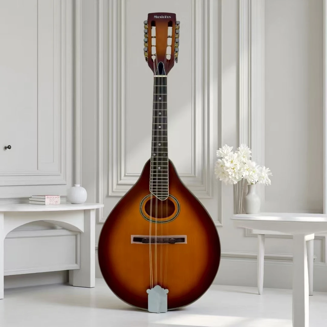 MusicBus曼陀铃A型水滴形合板曼陀林藏族八弦琴民族乐器