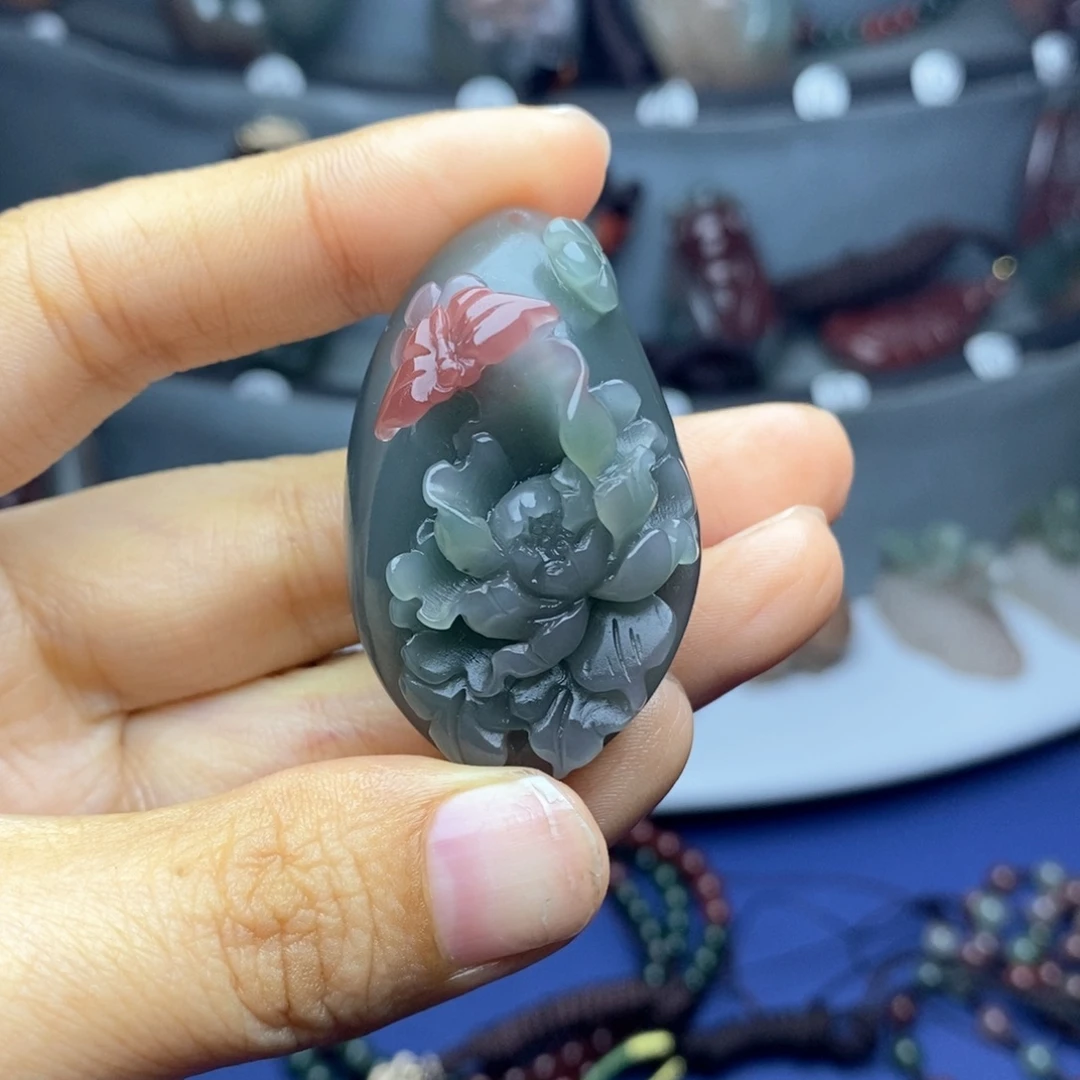 善***己玛瑙/玉髓未镶嵌吊坠(不含链)