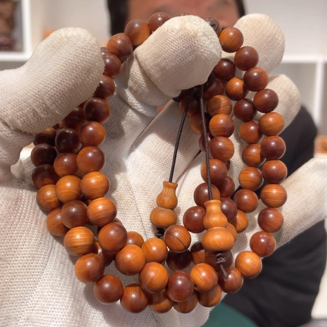 【闪购商品】柏木（崖柏）0.8*108粒红油老料手链