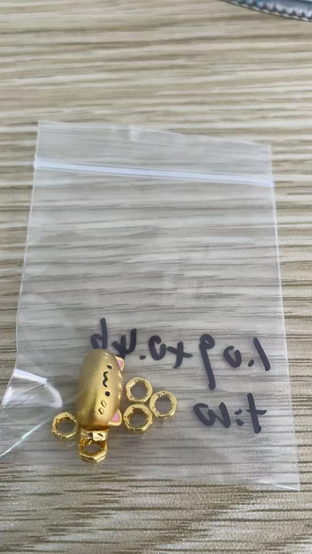 足金999  法棍猫猫+盘缠