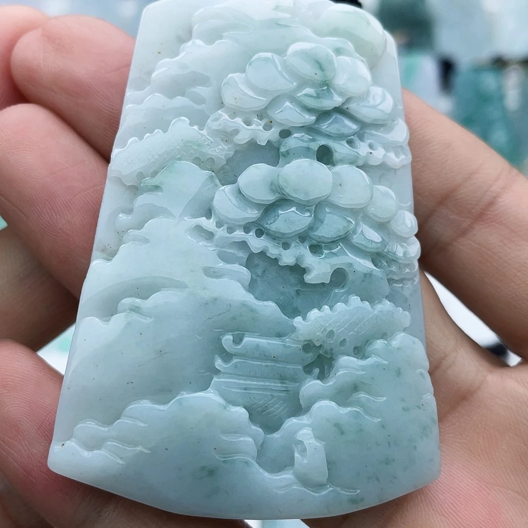 颈饰未镶嵌翡翠翡翠