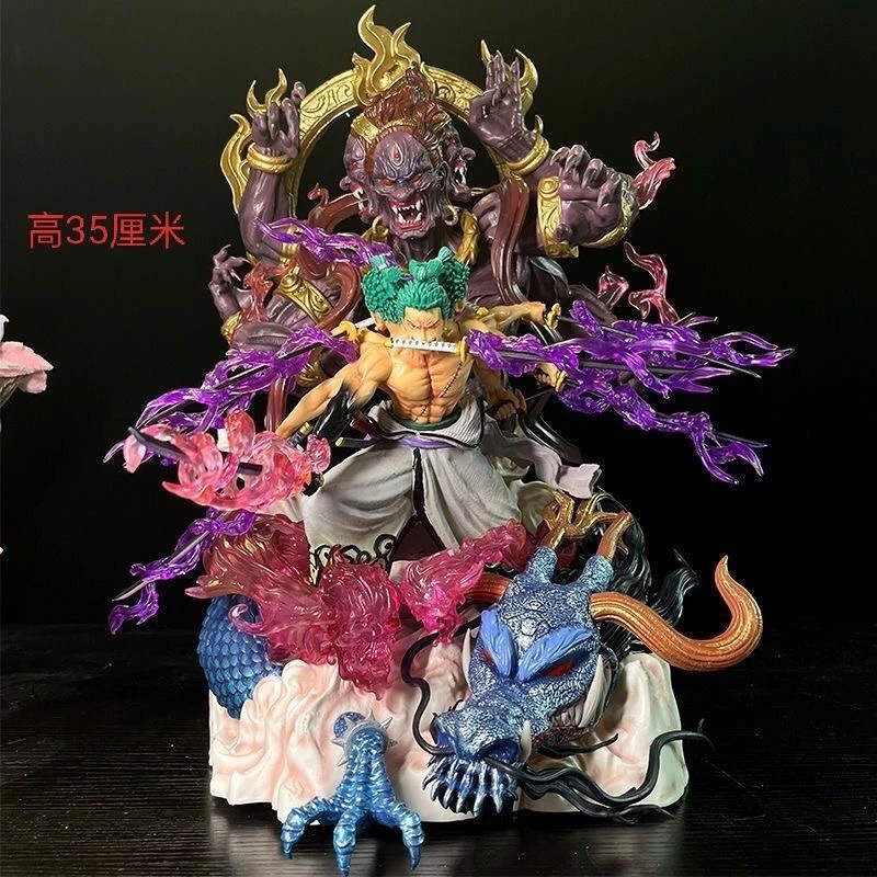 海贼王阿修罗索隆鬼气九刀流GK手办模型场景雕像