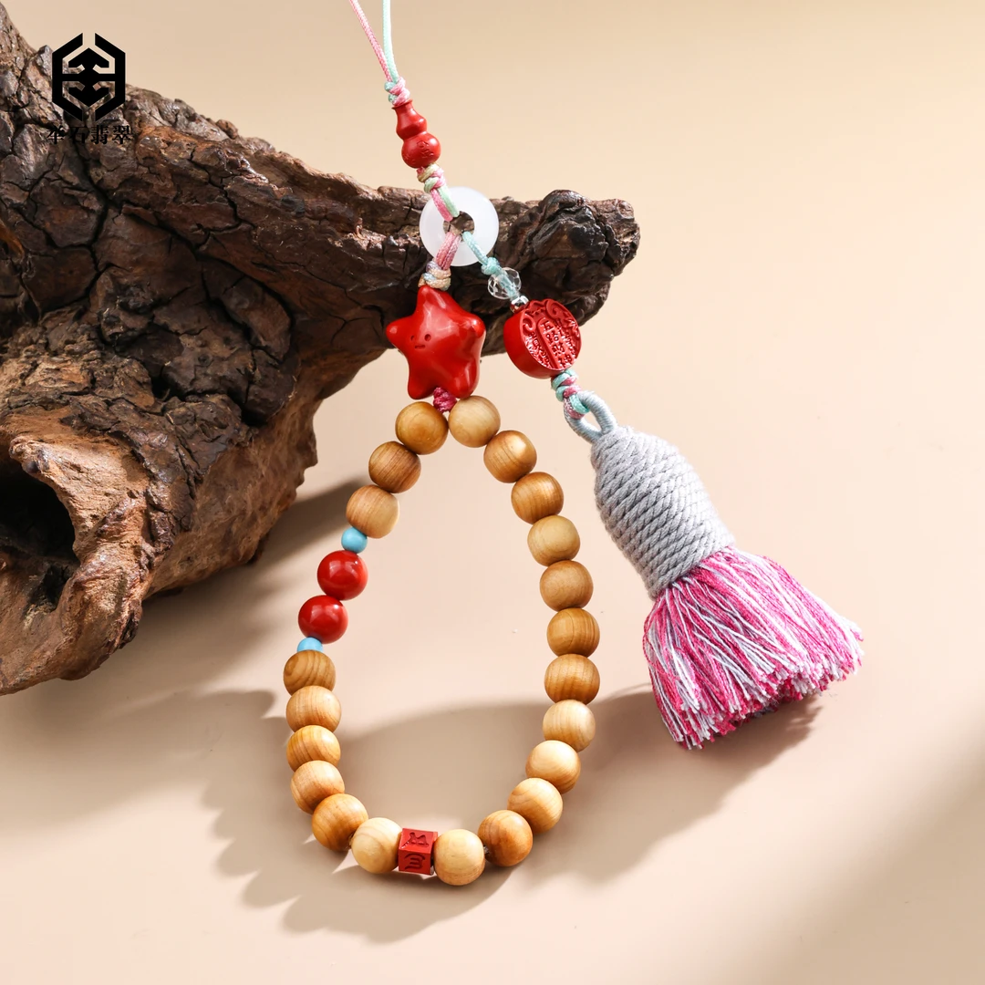 含辰砂工艺品【举石臻品】TH0828-95-12朱砂挂件（一件/多样性发）M