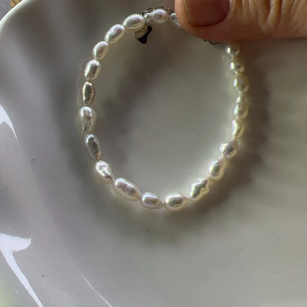 手绳合金淡水珍珠