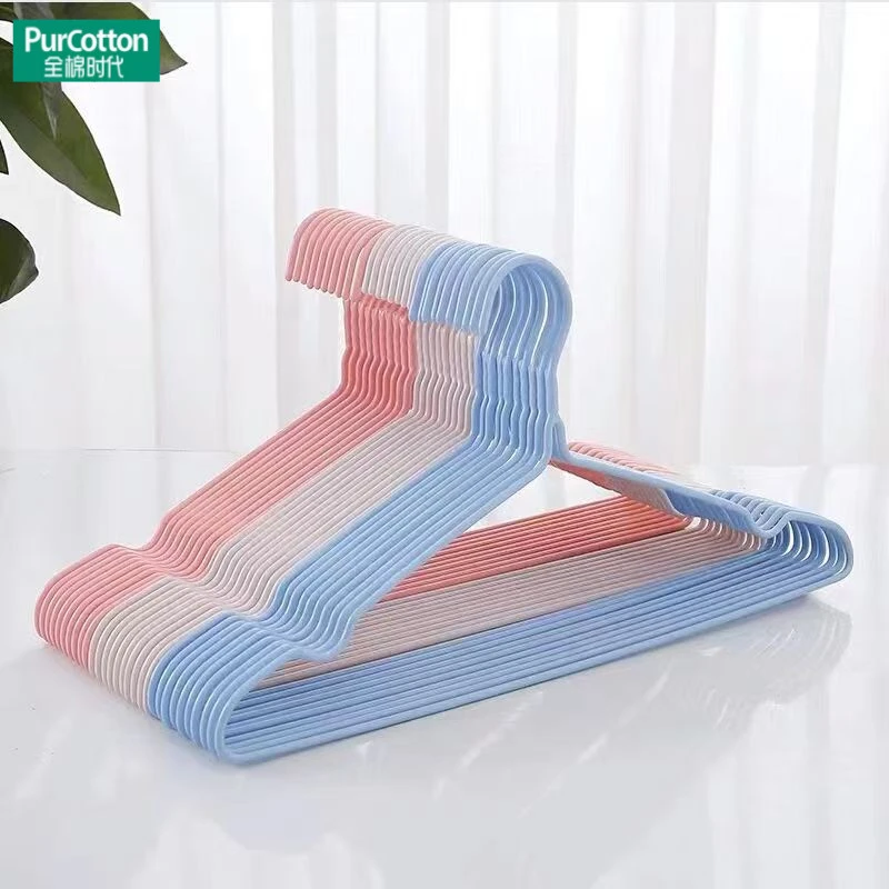 【福利品】10支颜色随机成人衣架防锈防爆晒衣架子无痕晾衣架家用