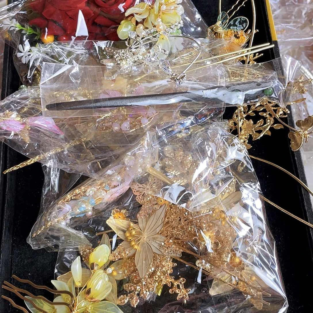 混合材质新娘头饰不售后不退换默认瑕疵