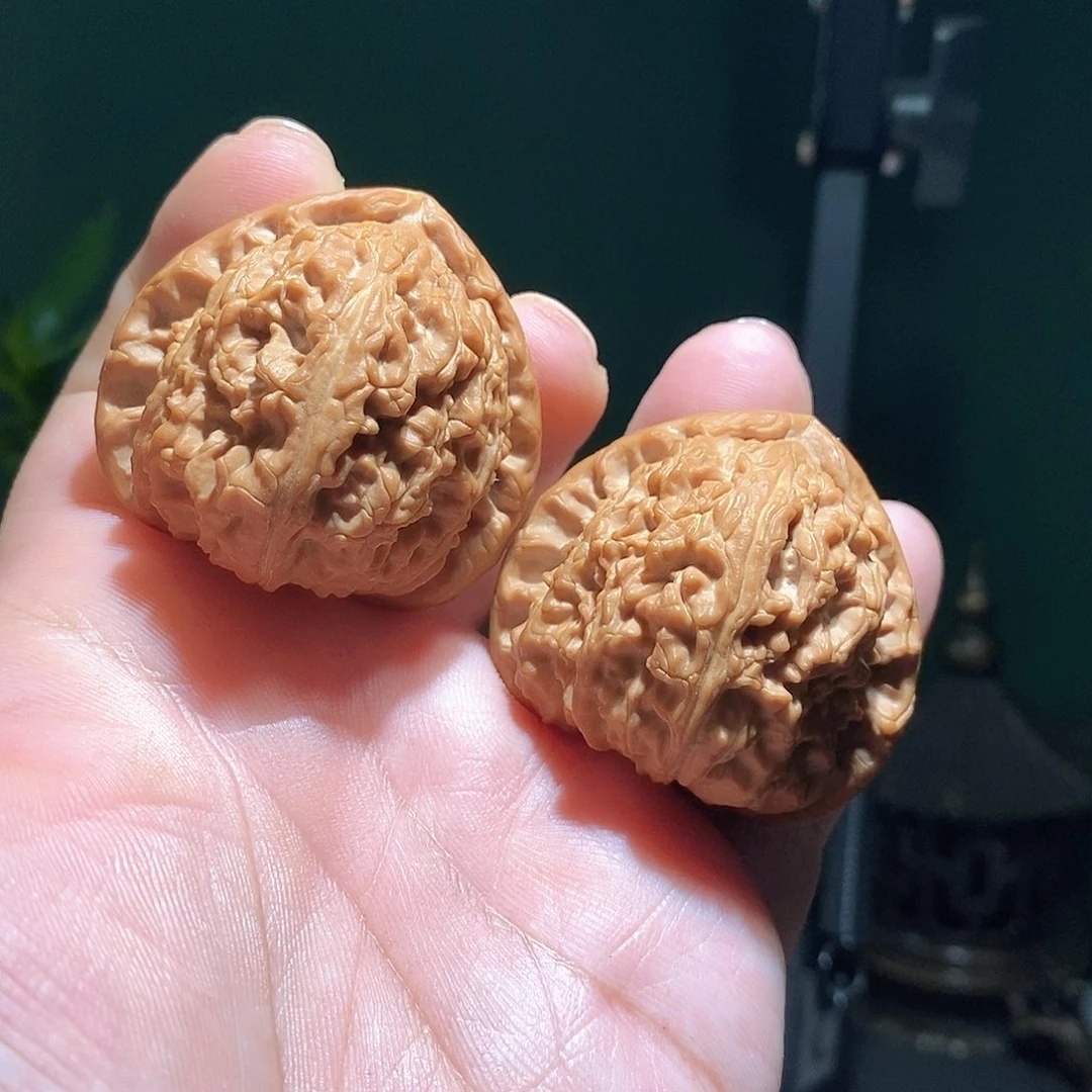 一***.把件文玩核桃43三角白