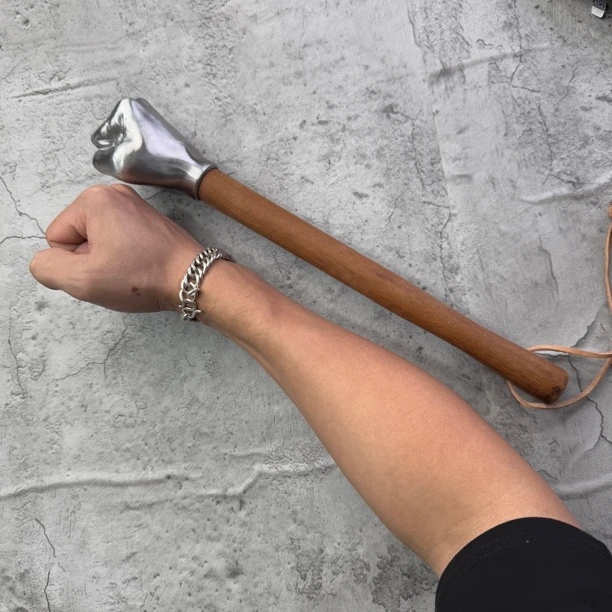 拳头锤木柄钳工锤子小拳头小拳头电工手锤家用车载户外锤铁榔头