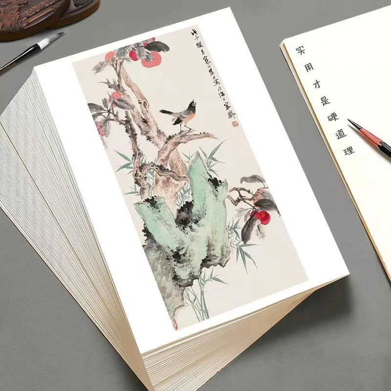 国画临摹卡江寒汀花鸟篇单片大师级高清印刷名家精选成品40张儿童