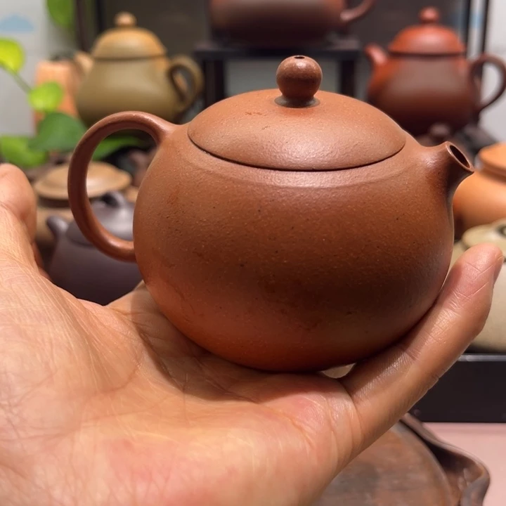 茶壶紫砂香山红泥点汤180cc西施