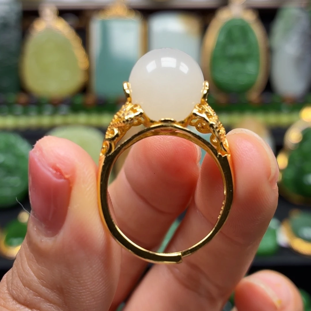 和田玉银S925镶嵌颈饰