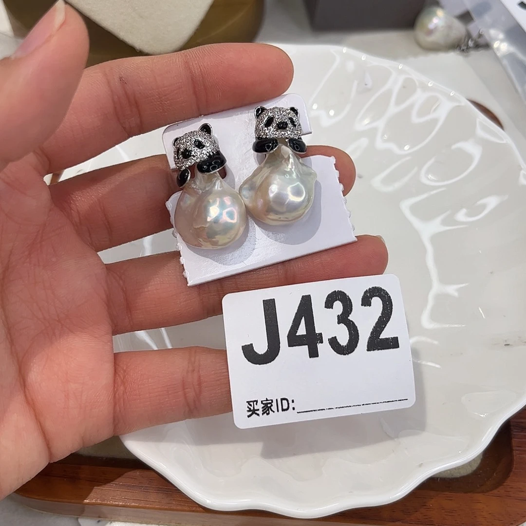耳饰淡水珍珠银S925镶嵌