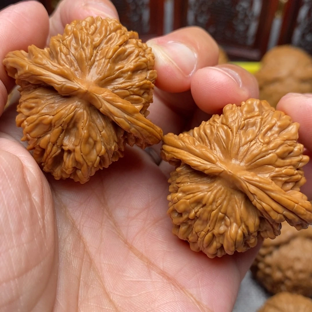 文玩核桃把件全品毕业四座楼41尺