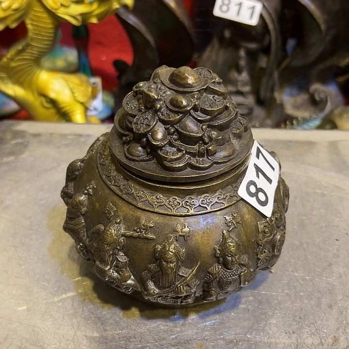 黄铜摆件，文房工艺品摆件