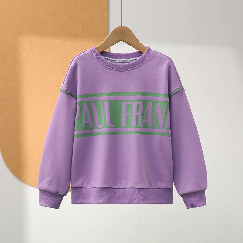 童装【-专柜授权】三标齐全纯棉洋气时尚字母卫衣2025春