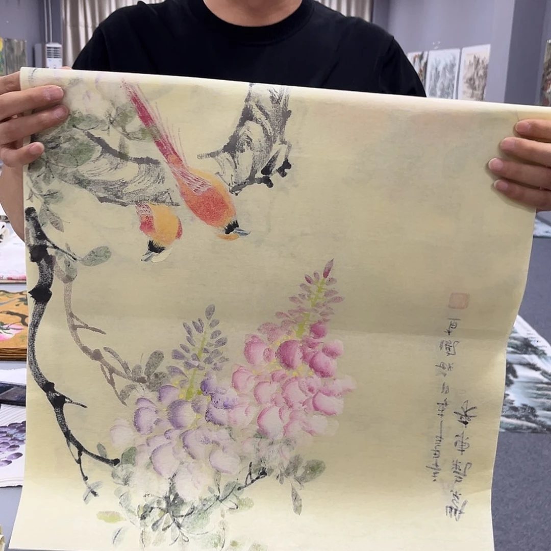 国画国画老师手绘作品