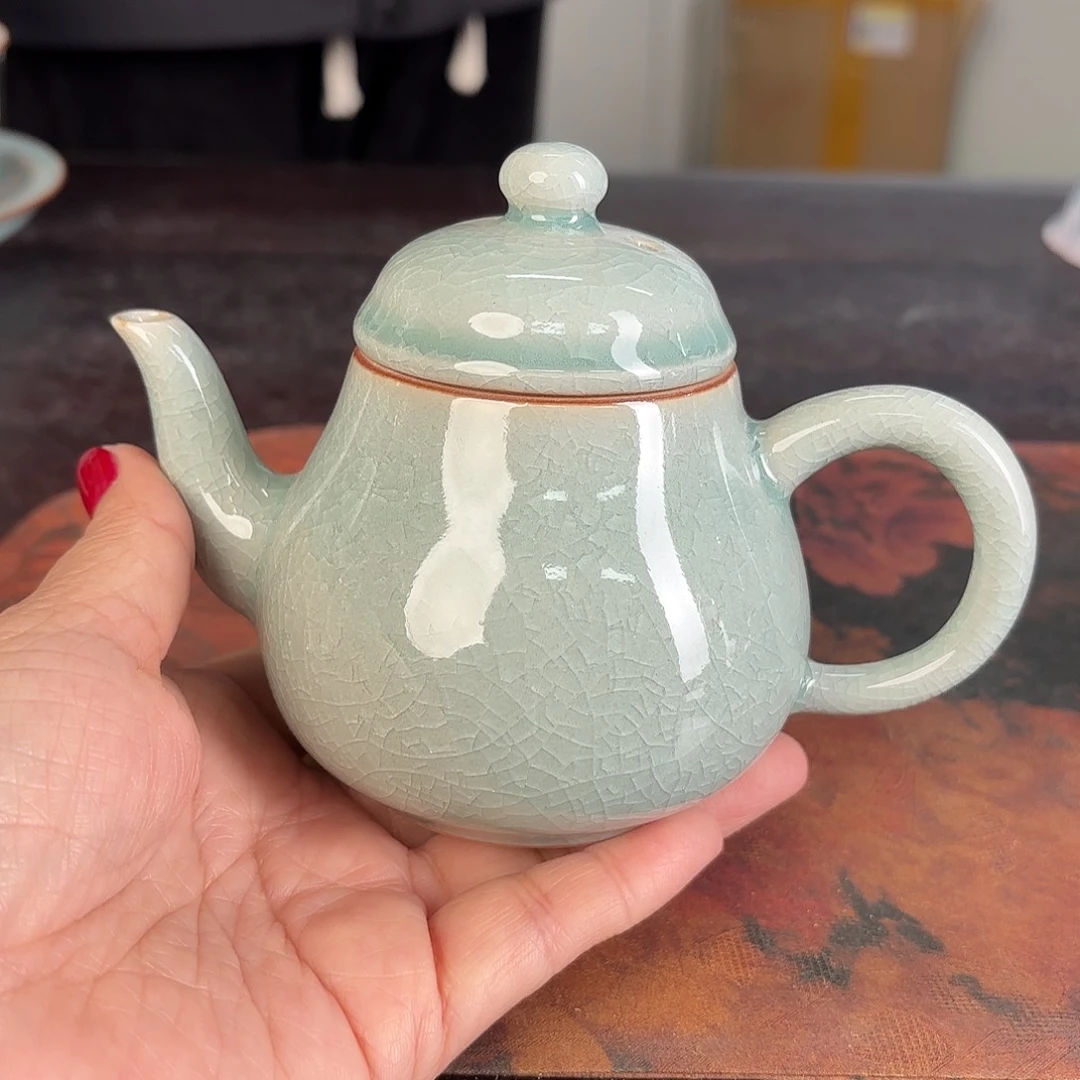 龙泉云间青瓷小米茶器