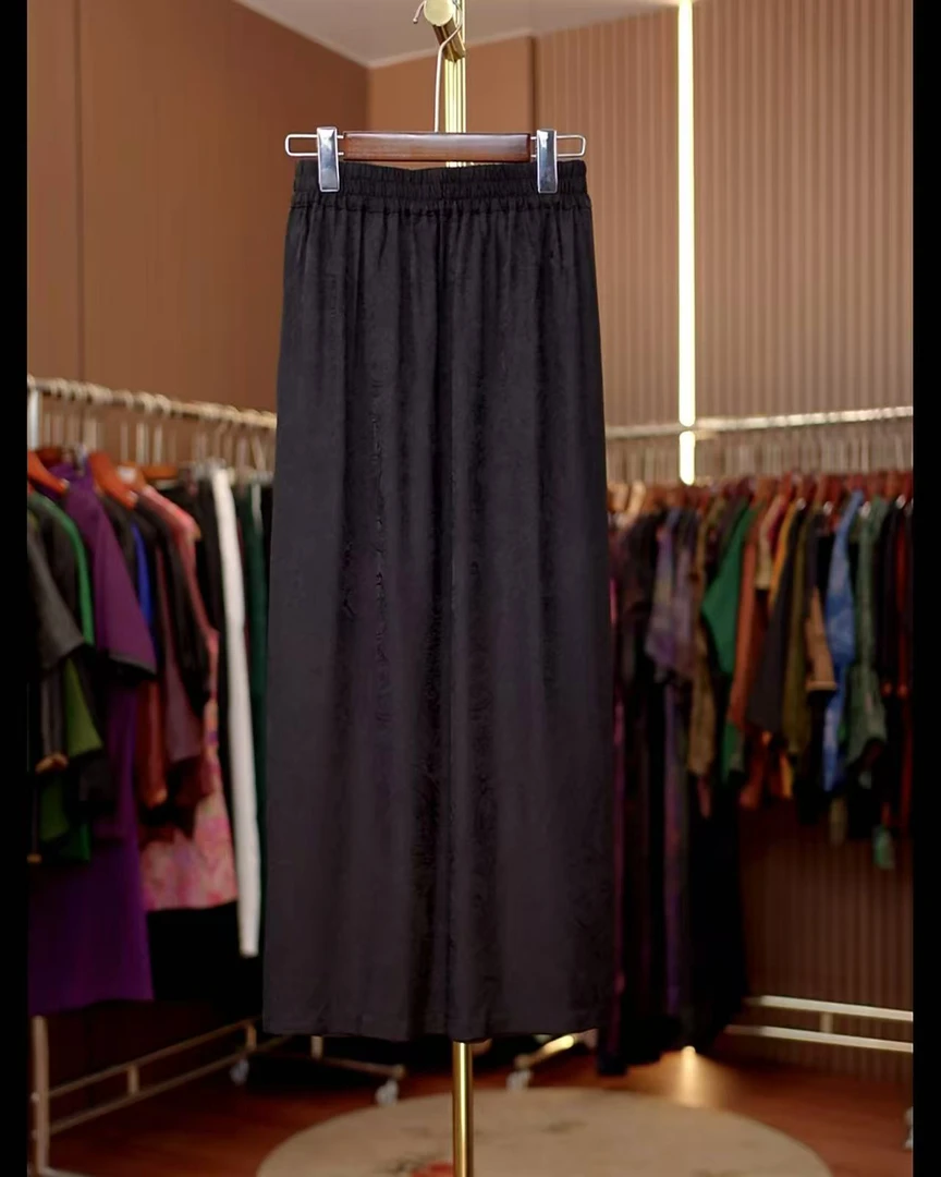 13兰妆-新中式国风黑色半身裙0246