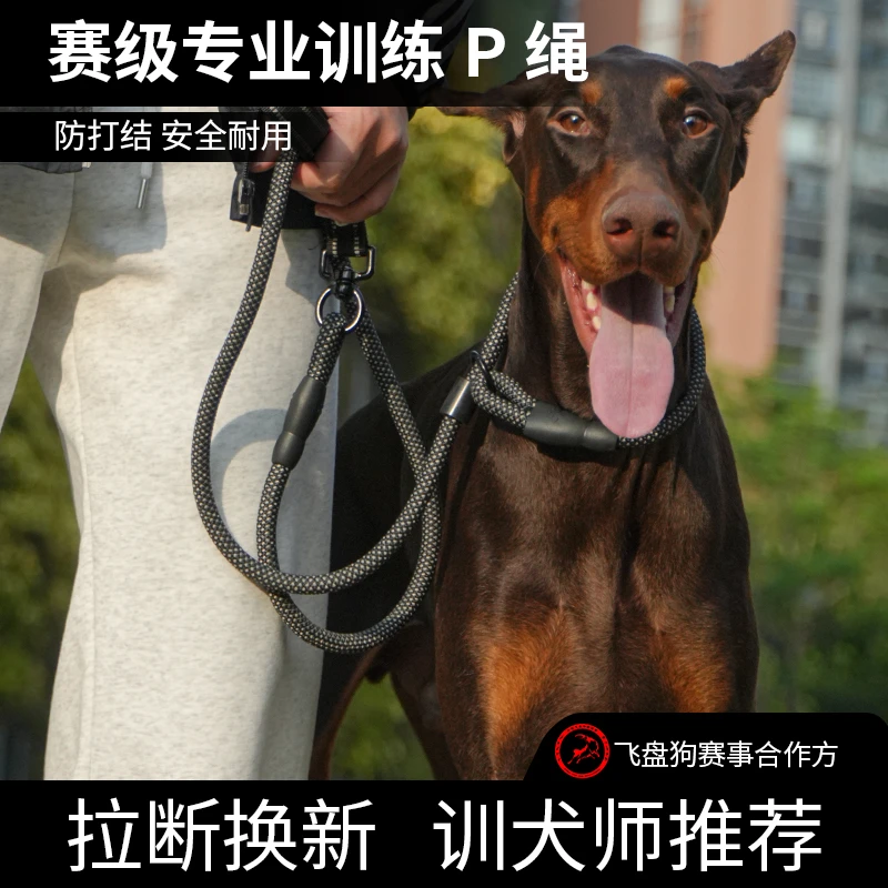 酷吉贝【赛级P绳】狗狗尼龙绳防爆冲P链牵引绳可调节户外防丢蓝牙版