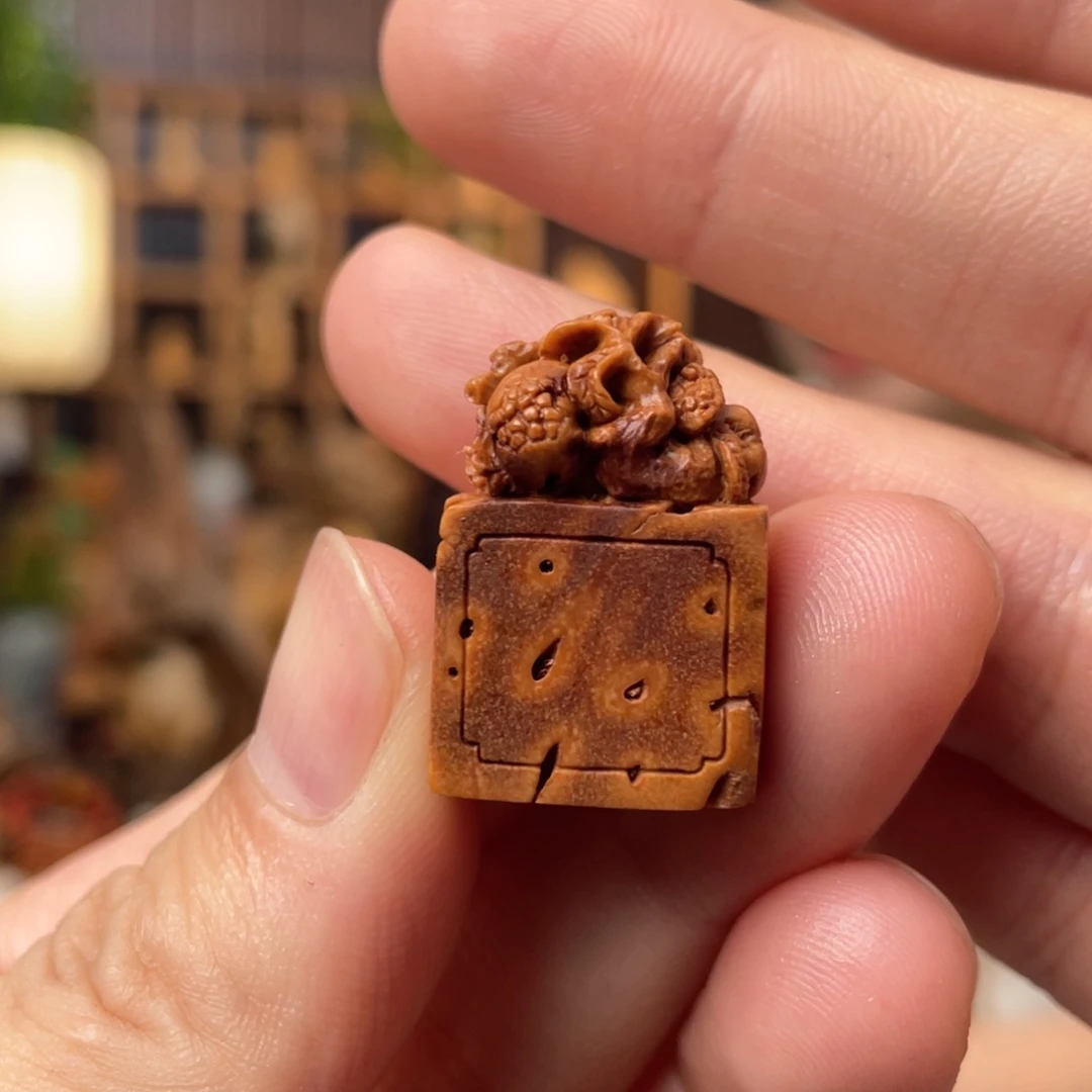 木方颜竹木艺术把件