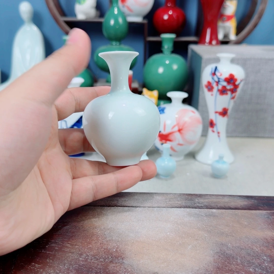 陶瓷手工小花器摆件
