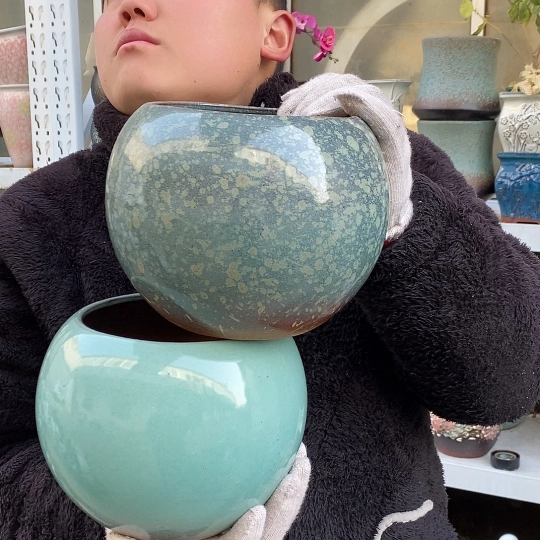 花盆紫砂口15高18福利俩个