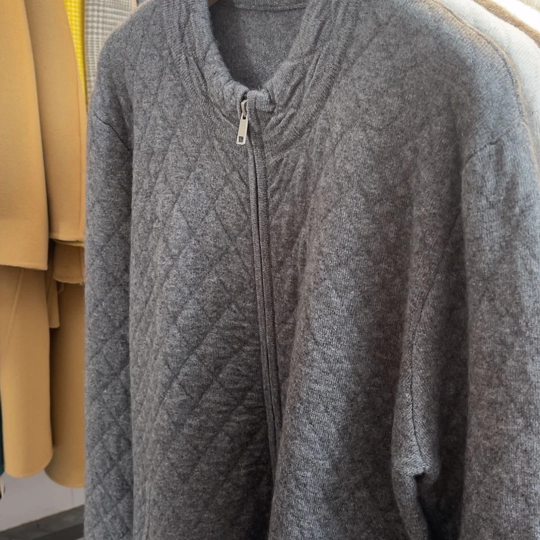 小被子 双拉链 羊绒 开衫