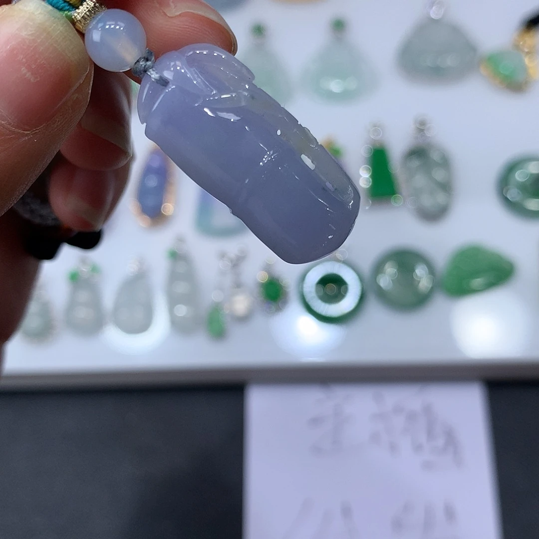 翡翠未镶嵌吊坠(不含链)竹节