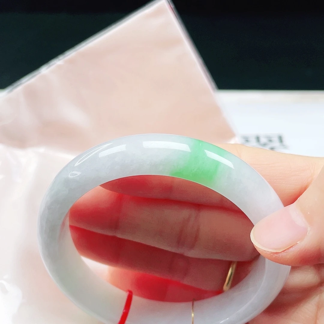 翡翠未镶嵌手镯58圈口