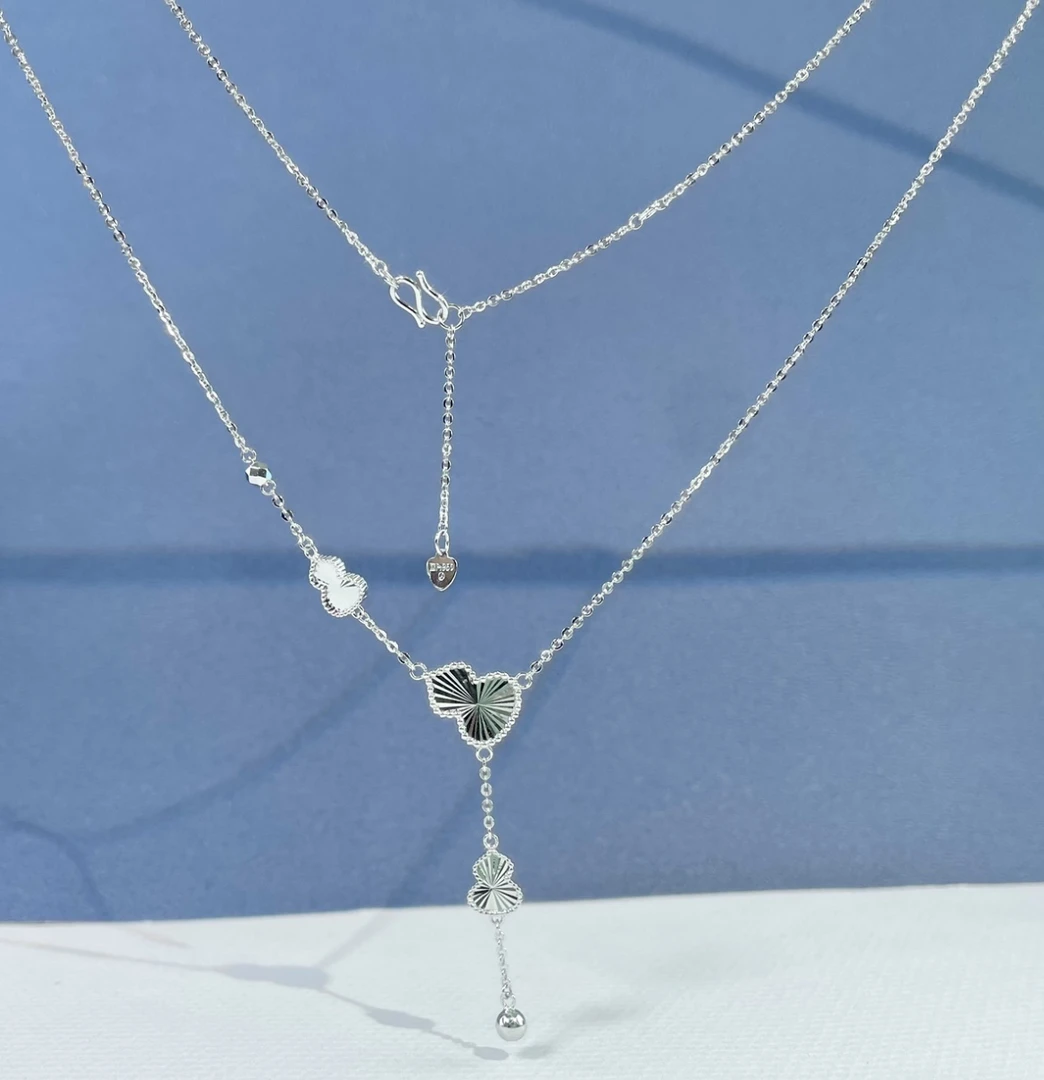 铂金pt950精品套链（镭射流苏葫芦）45可调43、40cm