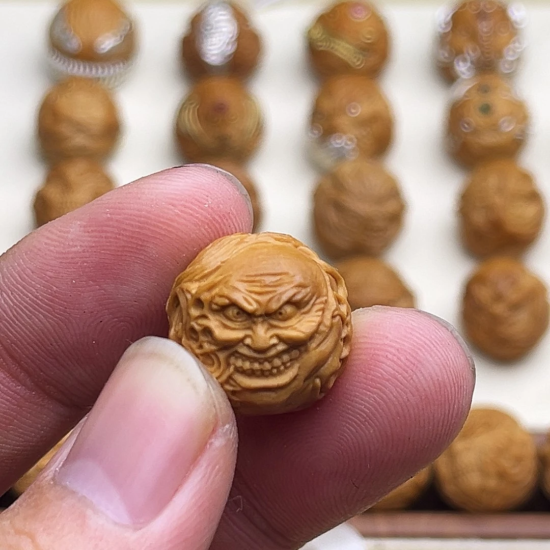 荒***吊坠猴头核桃精修多面小丑17