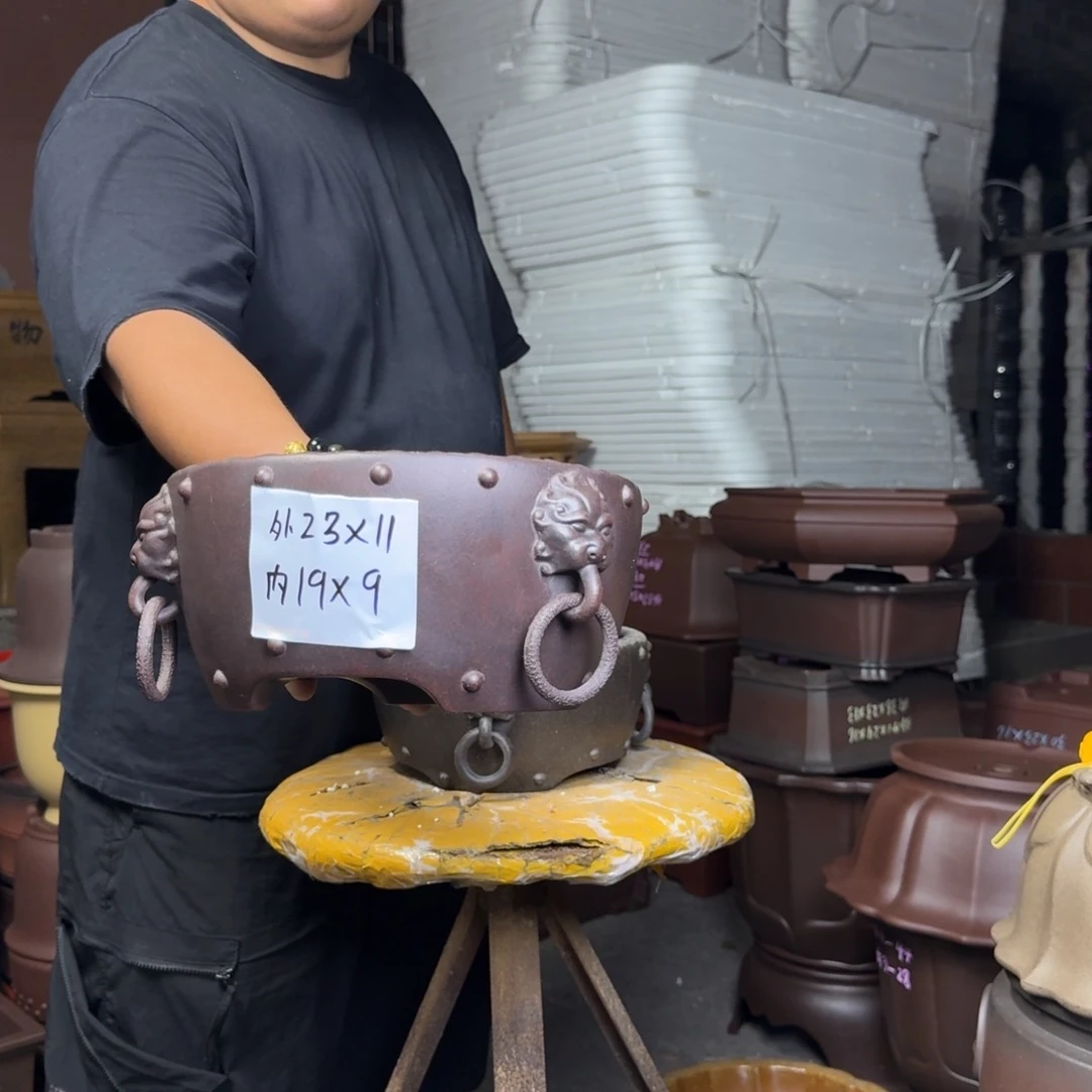 紫砂花盆紫砂花盆