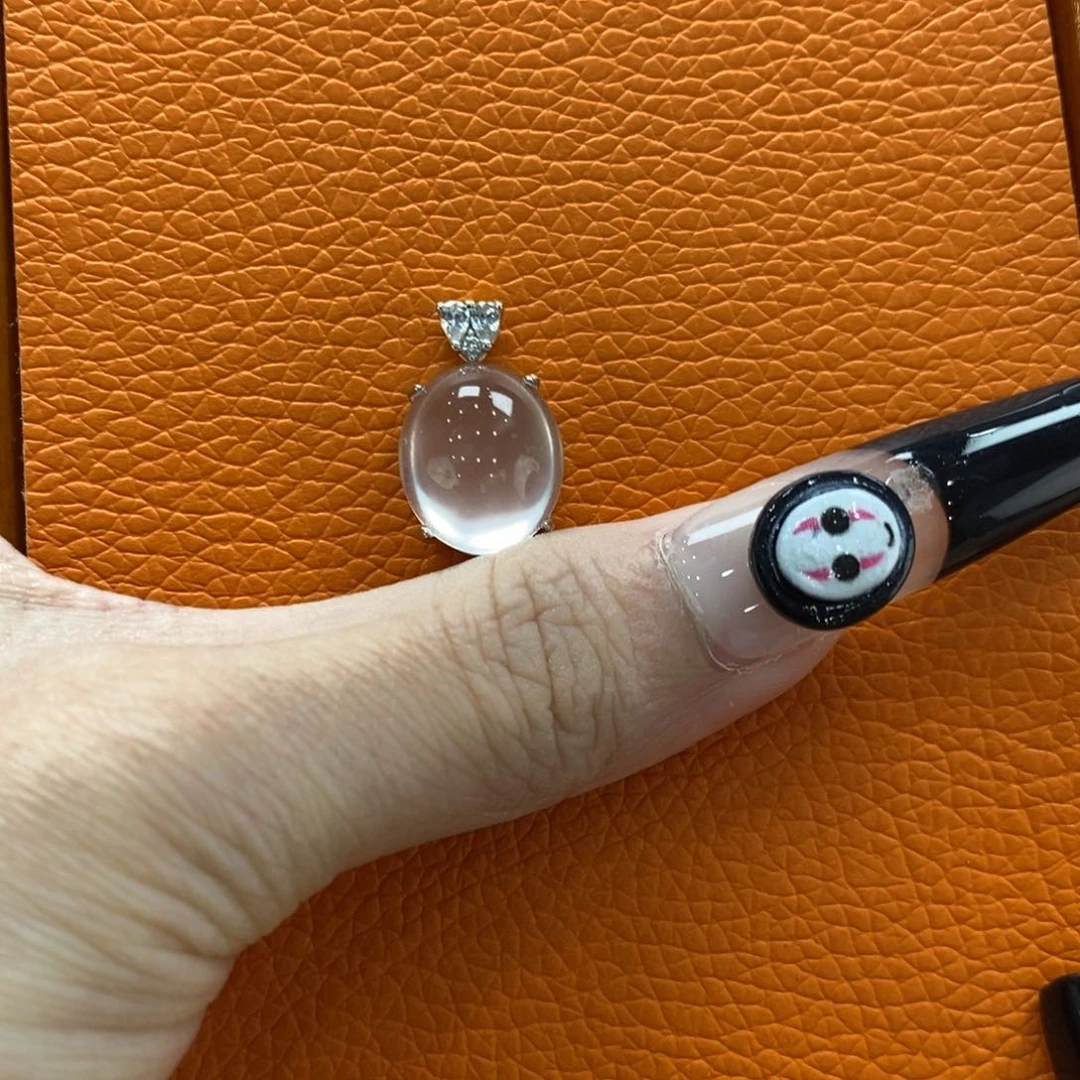 石英质玉吊坠(不含链)银S925镶嵌