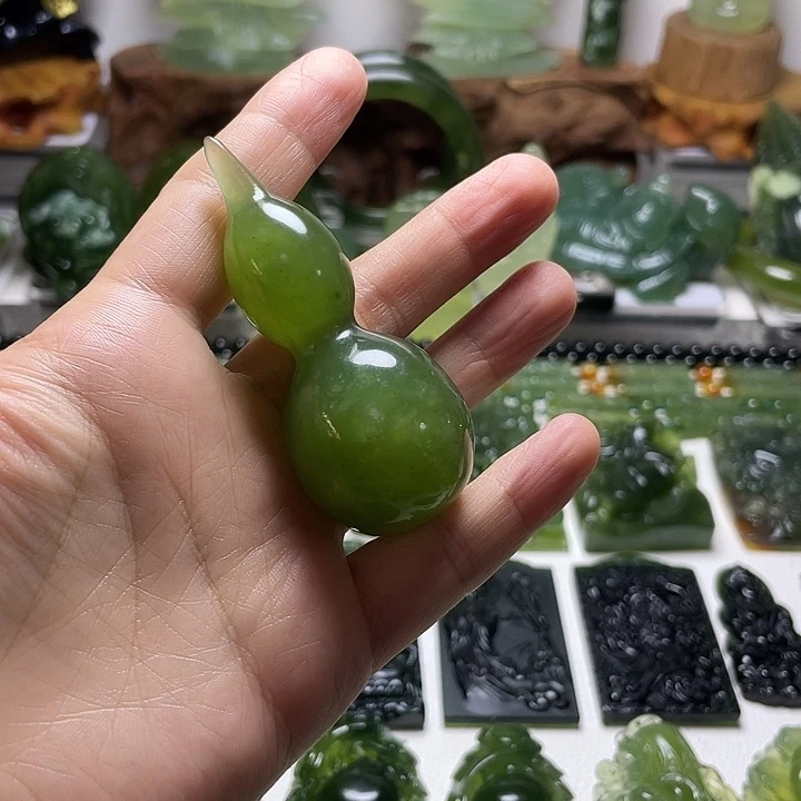 蛇纹石玉未镶嵌手把