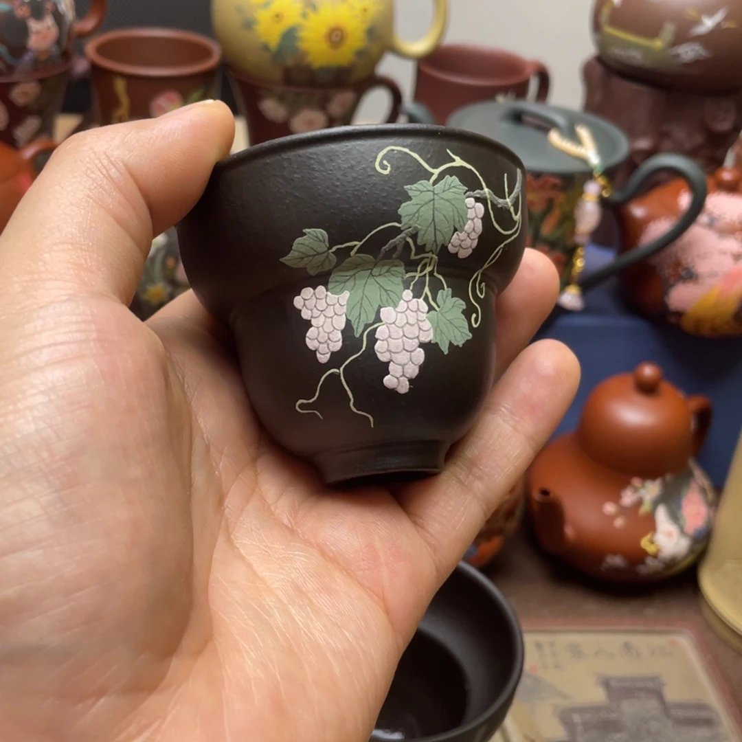 茶杯紫泥紫砂主人杯100cc