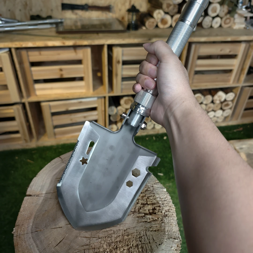 多功能折叠户外露营车载锰钢铲耐用便携钓鱼挖土铲子