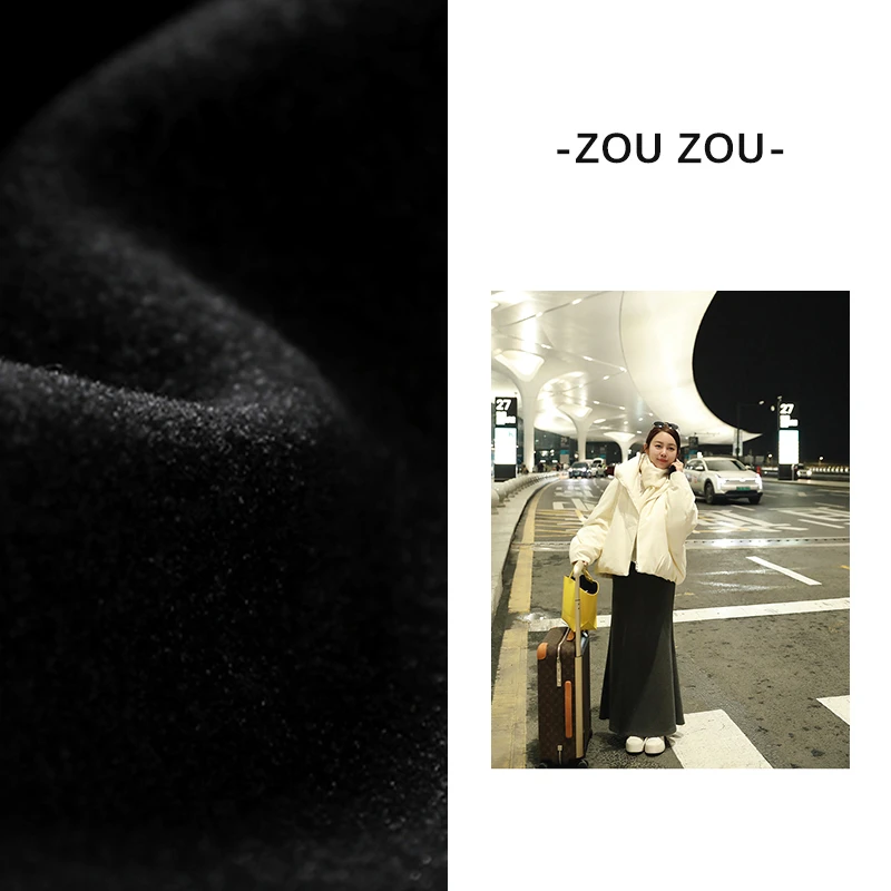 【慵懒姐姐】邹邹小个子高腰显瘦针织半身裙女春休闲百搭长款包臀裙