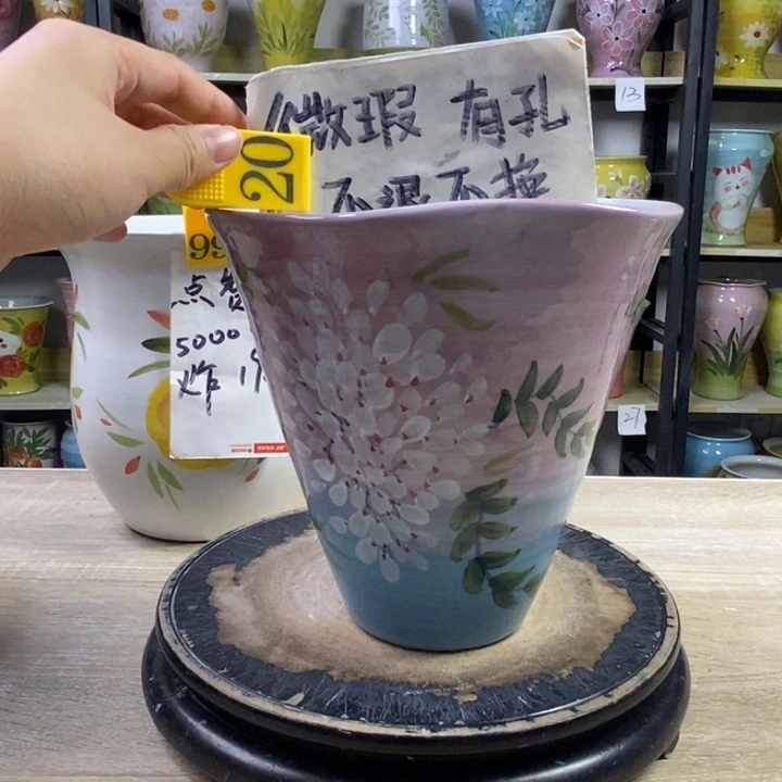景德镇高温陶瓷花盆