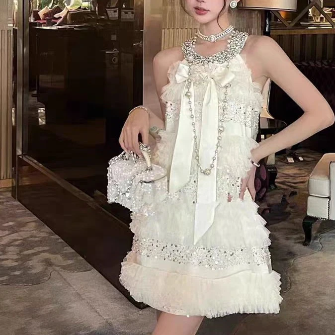 A组链接【900-999】夏季轻奢连衣裙高定重工水钻优雅度假裙合集链接