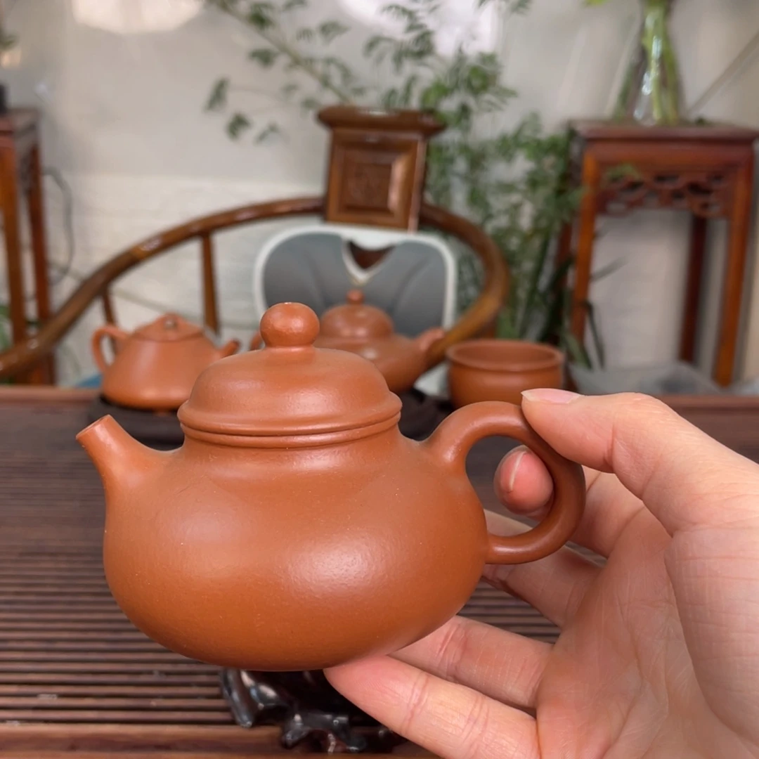 紫砂茶壶方*容天 赵庄朱泥 微瑕