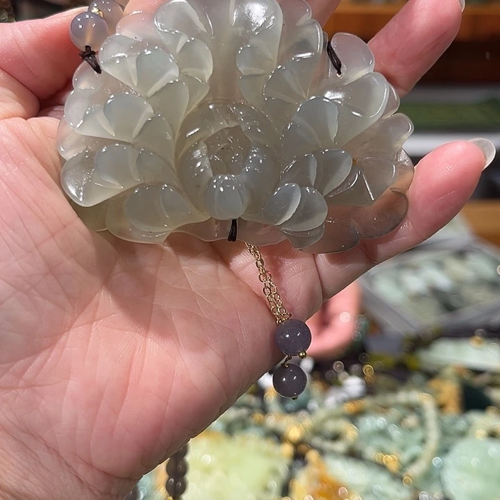 未镶嵌岫玉毛衣链