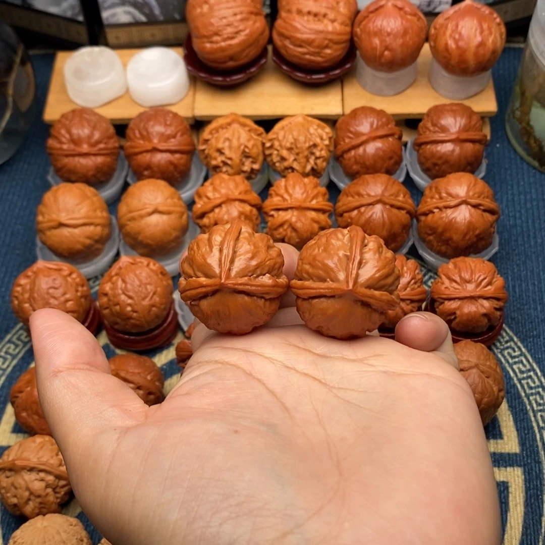 江****把件文玩核桃丁三棱